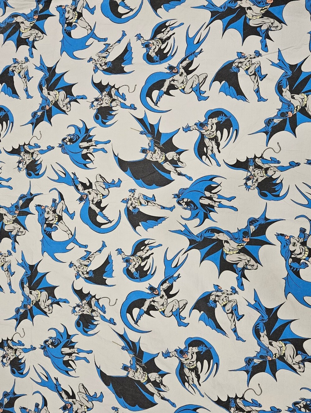 Pottery Barn Kids PBK Batman TWIN Duvet Cover Gray DC Comics Organic Cotton 2015